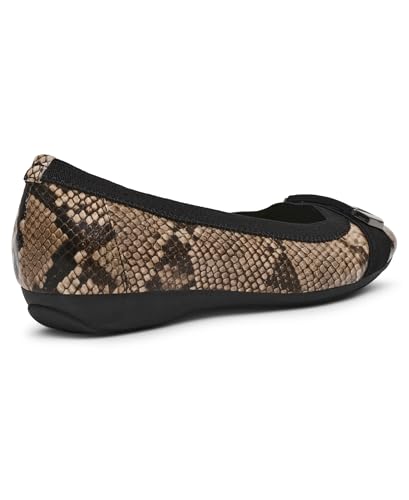 Image of Anne Klein Uplift Flats for Women - Textile Upper and Lining - Stretch Collar - 90 Flexibility - Square Cap Toe