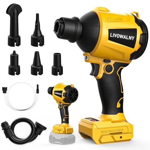 LIVOWALNY Cordless Leaf Blower for Dewalt 20V, 447 MPH