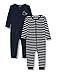 NAME IT Nbmnightsuit 2p Zip Noos Polaina, Multicolor (Dark Sapphire Dark Sapphire), 92 (Pack de 2) para Bebés