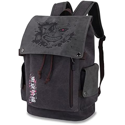 Roffatide Ken Kaneki Canvas Laptop Backpack Cover