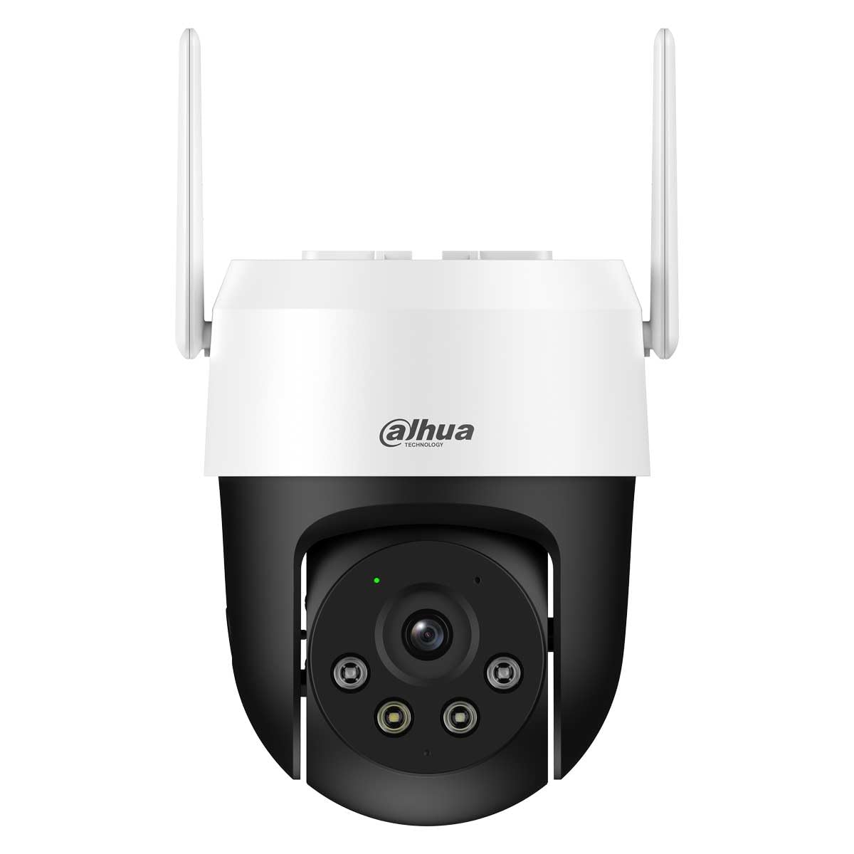 Dahua Picoo A2 - Telecamera di sicurezza WiFi da 5 MP con rilevamento di persone e veicoli, sirena, luci di allarme rosso-blu, monitoraggio intelligente, Wi-Fi 6, visione notturna, rilevamento di