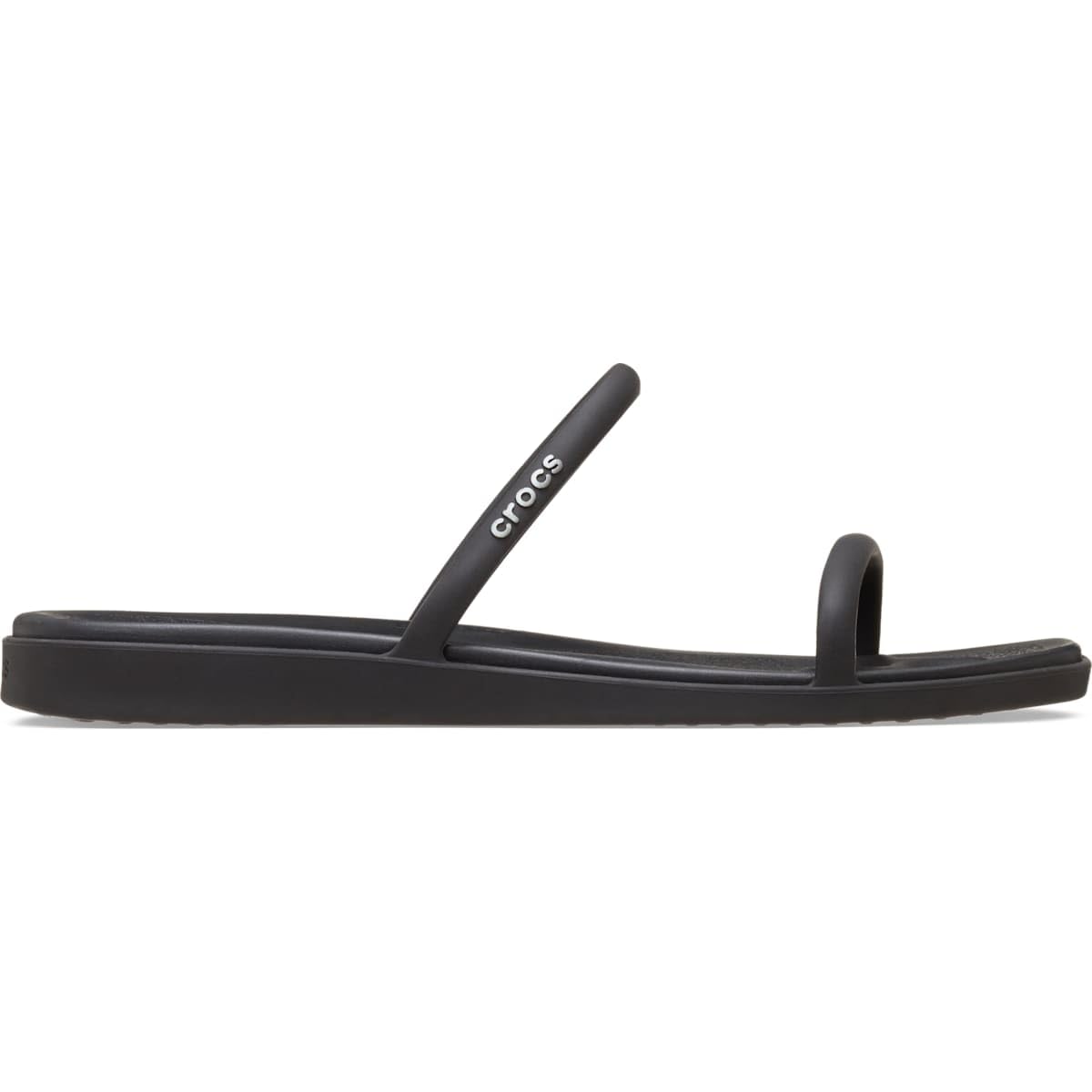 Crocs Women, Miami Two Strap Sandal, Black, 8 UK Women