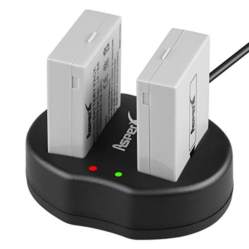 Flash Deals - 40% OFF Asperx LP-E8 Battery 2 Pack and Fast Dual Charger Set Compatible with Canon EOS Rebel T2i, T3i, T4i, T5i, EOS 550D, 600D, 650D, 700D, Kiss X4, X5, X6, LC-E8E Digital Camera