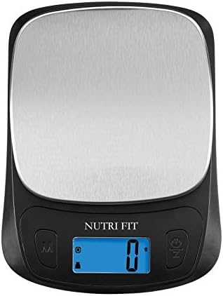 NUTRI FIT Kitchen Scales Digital Food Scale Cooking in Grams & Ounces Black