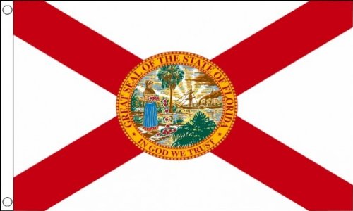3ft x 2ft (90 x 60 cm) Florida USA State 100% Polyester Material Flag