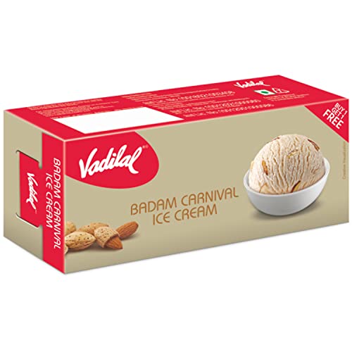 Image of Vadilal Badam Carnival Ice Cream, 700ml Party Packs (Buy 1 get 1 Free)