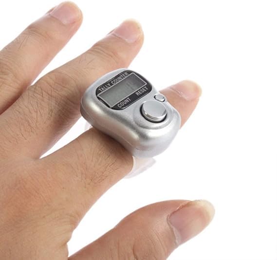 Multiuse Finger Counter Portable Hand Finger Counting Machine Digital Head Electronic Tally Counter Pack of 3-image-35