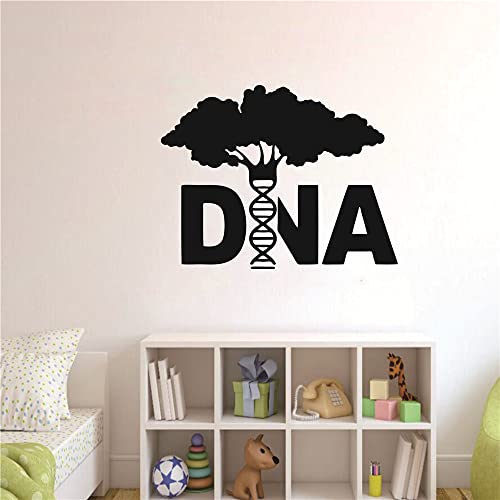 Vinilo decorativo pared Ciencia ADN Árbol 60x47 cm negro miniatura 5