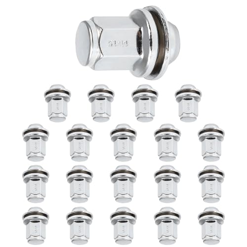 Image of SCITOO M14x1.5 Lug Nuts Replacement for Land Rover lr3 2005-2009 for 2016 Range Rover Sport 2006-2022 Chrome Closed-End Wheel Lug Nut 7 /8 inch(22mm) Hex 20Pcs
