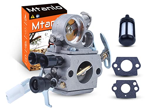 Mtanlo for Stihl MS171 MS181 MS211 MS 171 181 211, Ms171 Carburetor Kit, 11391200610, 0000 350 3500