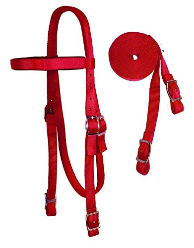 Tahoe Tack Double Layered Draft Horse Nylon Western Headstall With Matching Reins #TOP4