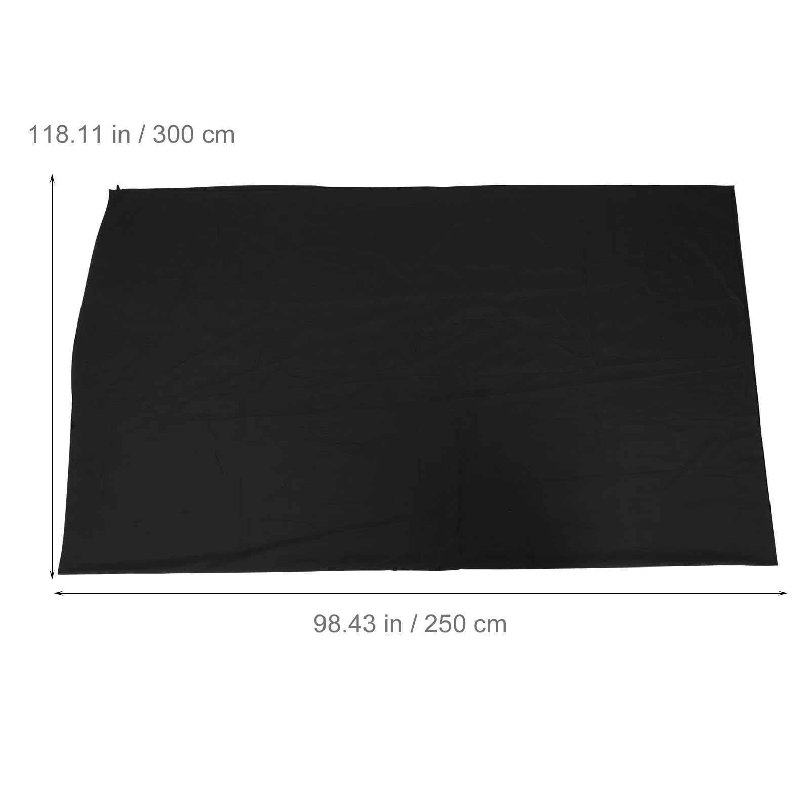 Tela de Fondo Reutilizable y Cómoda para Fotografía Negro Estilo Nórdico 2.5x3m de Poliéster Algodón para Estudios y Producción de Video