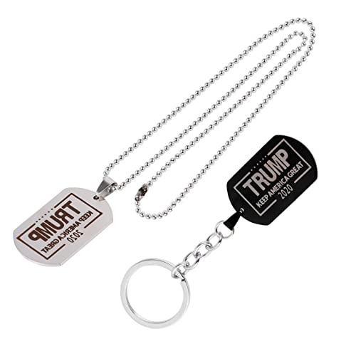 NOLITOY Colar De Carta Masculina Colar De Bandeira Americana Chaveiro De Bandeira Americana 2 Pçs Sa