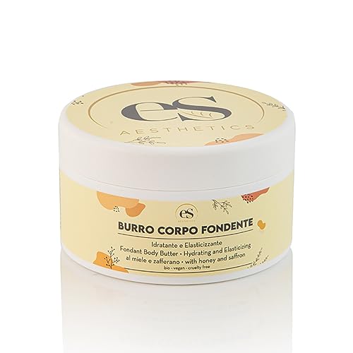 Burro Corpo Profumato Idratante e Riparatore, Crema Corpo Vellutante per pelle secca con Miele, Olio di Semi di Canapa Bio, Olio d’Argan. Burro di Karitè Vitamina E- Pelle Morbida 200ml