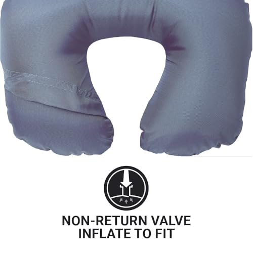 Almohada Inflable de Viaje Azul Ergónomica miniatura 5