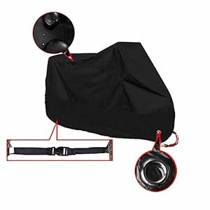 Amopa Xxxl Motorcycle Cover + Storage Bag Compatible For Harley Honda Kawasaki Yamaha Suzuki Tour Bike Chopper Cruiser, Black 1 41um9zu+fol. sl500 . ss300