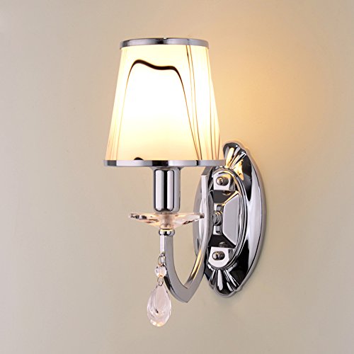 Lámpara de pared cristal moderna 5W luz auxiliar para lectura en dormitorio 3