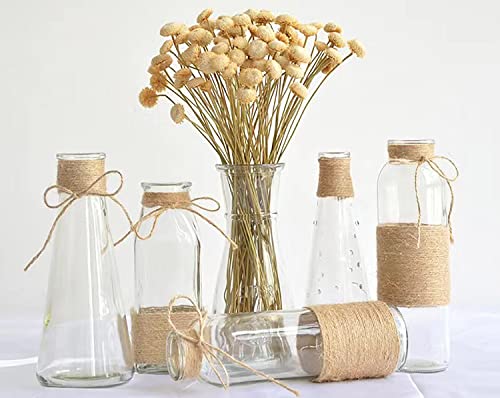 Jute Twine String Garden Rope: YZSFIRM 1.5mm 656 Feet Natural Crafts Twine - 2 Roll Brown Plants Thin Hemp Twine - Thumbnail 4