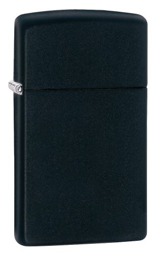 Encendedor Slim Negro Mate miniatura 1