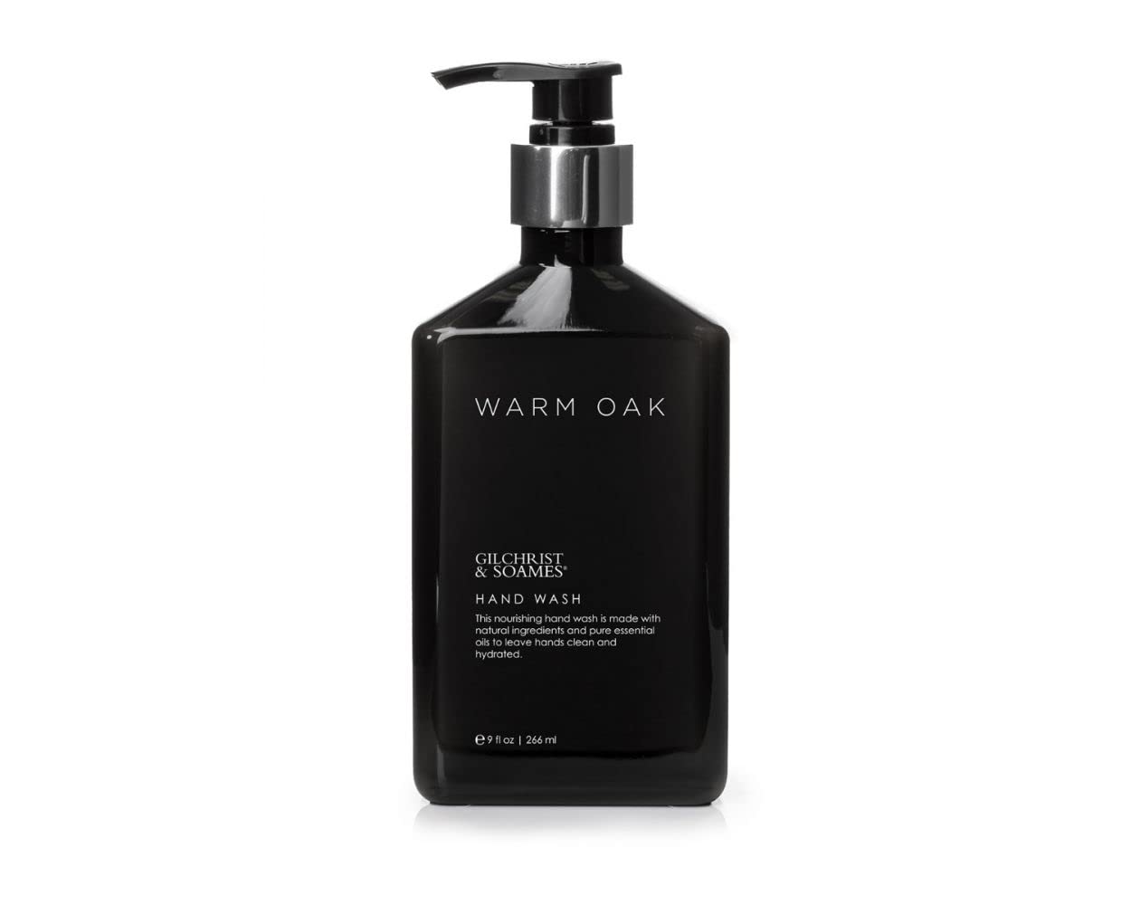 Gilchrist & Soames Warm Oak Hand Wash - 9oz - Natural, Essential Oils, All Skin Types, Zero Parabens, Sulfates, and Phthalates