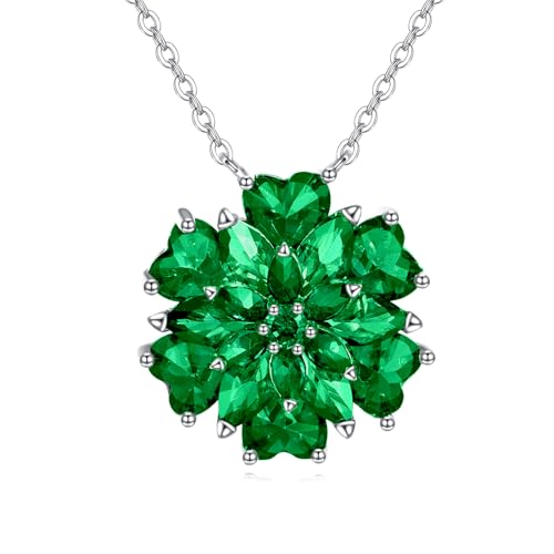 Collier en argent sterling fleur blanche pendentif chaîne ajustable bijou femme