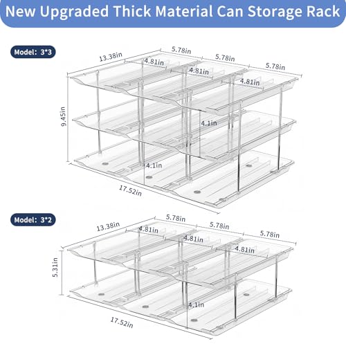 Jsyrjing-Can-Organizer-for-Pantry-3-Tier-Stackable-Can-Dispenser-Rack-Automatic-Rolling-Modular-Flexible-Combination-Extra-Thick-Clear-Material-Cabinet-Pantry-Fridge-Countertop-Storage
