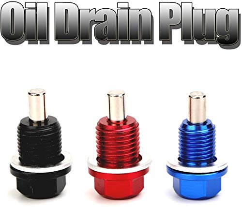 Upstream Magnetic Oil Drain Plug Magnetic Sump Drain Nut Oil Drain Bolt (12X1.25,Blue) #TOP2