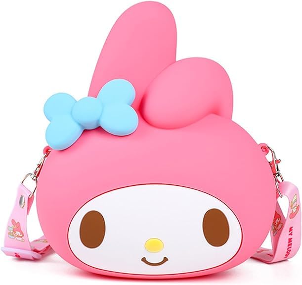 UNIONSKY Kawaii Crossbody Shoulder Bag, Cartoon Shoulder Bag, Large Capacity Messenger Bag for Girls School Outing, Crossbody Bag for Women Girls (My Melody)