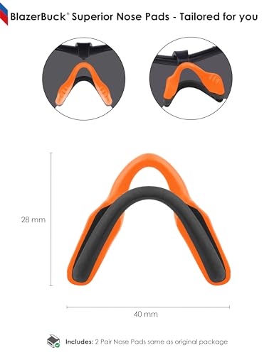 Image of BLAZERBUCK Replacement Nose Pads Nose Pieces for Oakley Razor Blade Sunglasses
