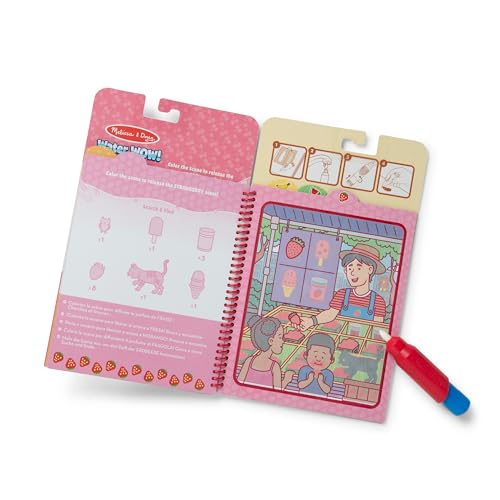 Image of Melissa & Doug Scented Water Wow! Mess Free Coloring Book, Reusable Water-Reveal Activity Pad, Fruit, Travel Toys, Party Favors, for Toddlers for Kids Ages 3+ - FSC Certified