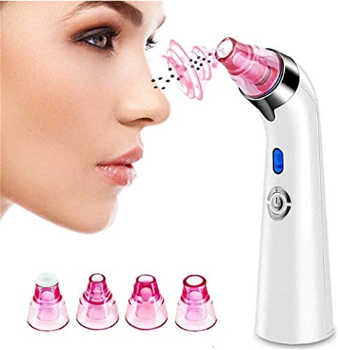 Blackhead Remover Vacuum, Pore Cleaner Electric Facial Blackhead Vacuum Blackhead Removal Tool with 4 Removable Probes 5 Adjustable Suction Force for All Skin Treatment USB Rechargeable Blackhead Remover Vacuum, Pore Cleaner Electric Facial Blackhead Vacuum Blackhead Removal Tool with 4 Removable Probes 5 Adjustable Suction Force for All Skin Treatment USB Rechargeable