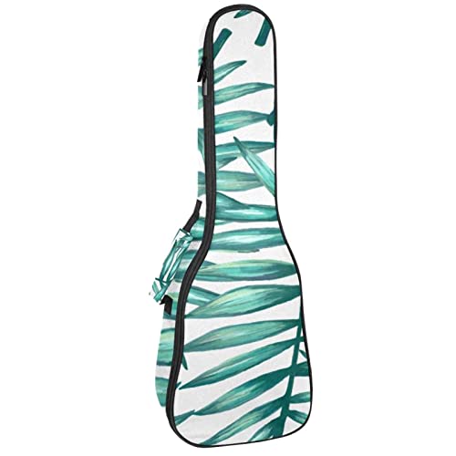 Sac ukulélé ténor et soprano imperméable housse rembourrée motif paume blanche