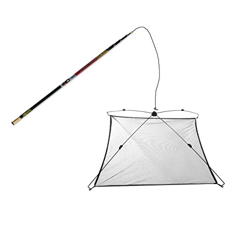 Evo Fishing KP169 Rete da Pesca Bilancia 1 X 1 m, Compresa di Palo, 470 cm Telescopico