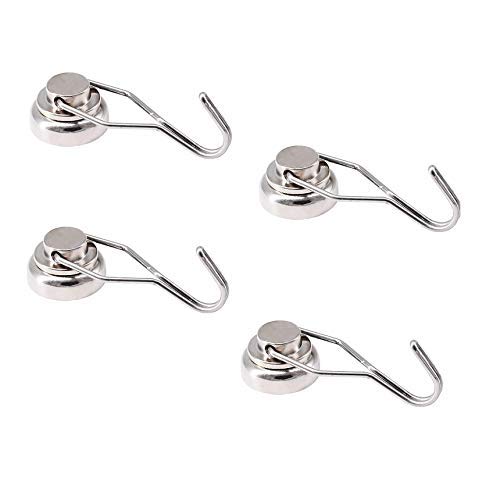 Magnetpro Swivel Swing magneethaken, 4 stuks, 17 kg kracht, het beste voor koelkast, deur-kledinghaken, barbecue-accessoires, cruise cabinwand, garagehouder