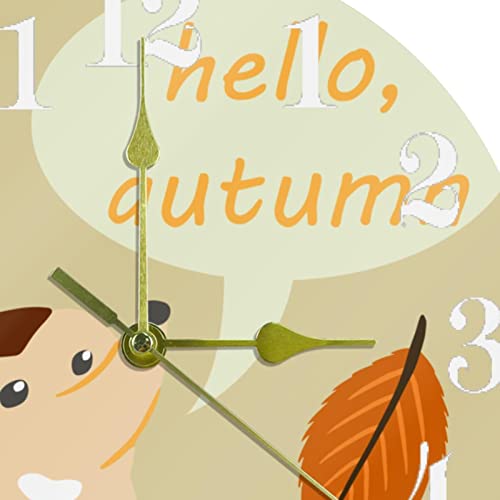 Horloge murale hérisson mignon cadeau pour maison et école