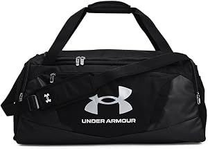 Under Armour Unisex Undeniable 5.0 Small Duffle Bag – Black / Black / Metallic Silver – Small