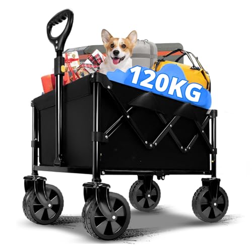 Carrinho Dobrável Multiuso Para Carga, Vagão Articulado Com Rodas...