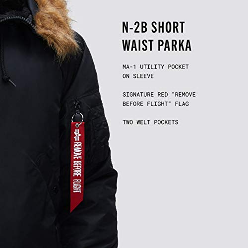 Alpha Industries Men's N-2B Short Waist Parka (XL, Black)3