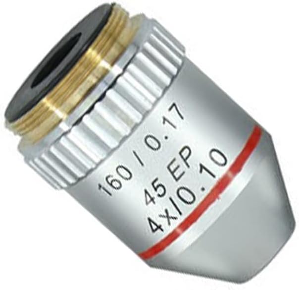 Microscope Observation Microscope Lens Semi Plan Achromatic Objective Lens 4X 10X 20X 40X 60X 100X 160/0.17 Biological Microscope EP Objectives(4X)