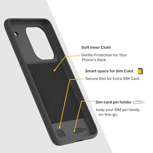 Image of Pikkme Back Cover for Realme P4 Pro 5G Camera Protection 3D Hexa Cube Design Silicone Protective Bumper Case (Grey)