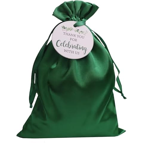 GUIFIER 30 Pack Satin Gift Bags Cover
