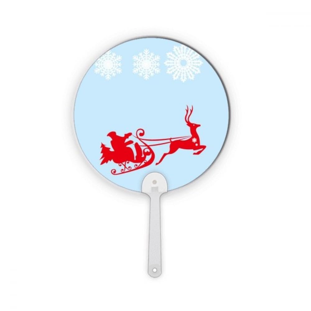 Flocon de neige de Noël rond ornement plastique de haute finition pour élan