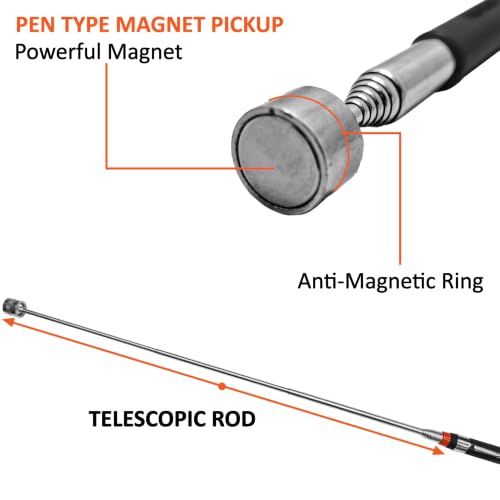 Image of Harden Telescopic Magnetic Pickup Pen Tool 8LB (3.5kg) 175-845mm - 660247