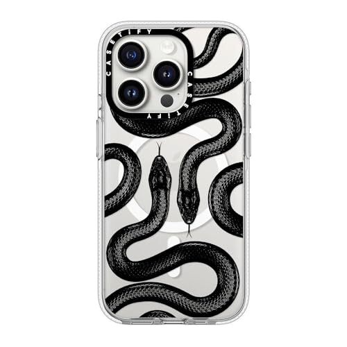 Coque antichoc iPhone 15 Pro CASETiFY transparente serpent compatible MagSafe - 3