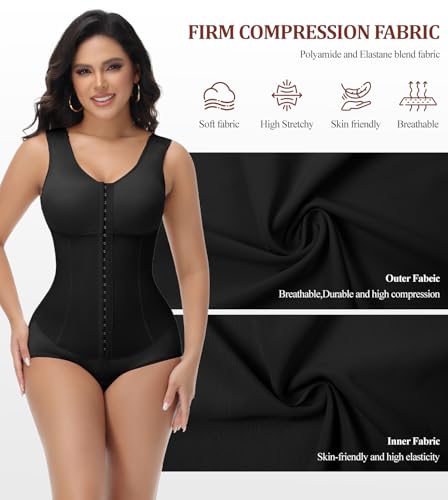 Faja abdominale triple compression SHAPSHE avec soutien-gorge intégré - 4