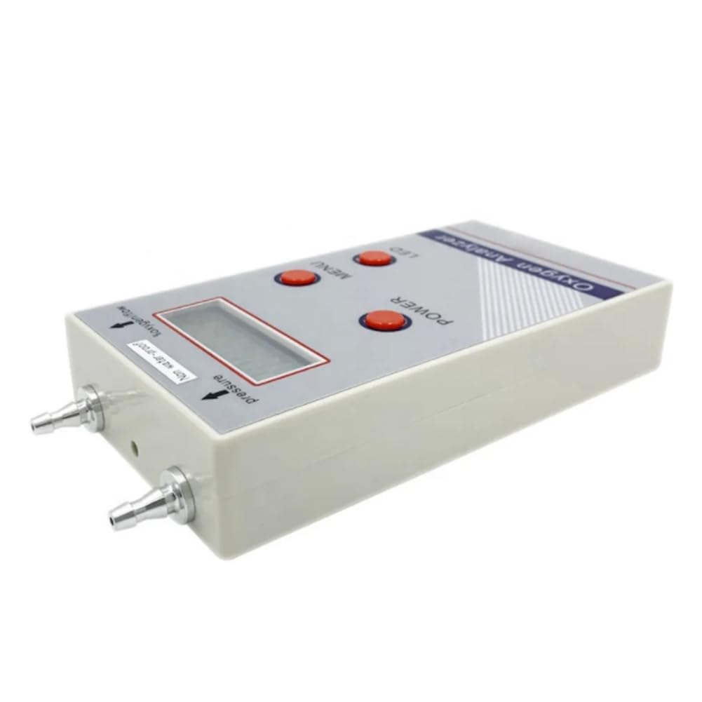 Analizador de OxíGeno Profesional PortáTil O2 Medidor de ConcentracióN de OxíGeno Detector 21%-95.6% Medidor de O2 Detector de Gas Enchufe de la UE