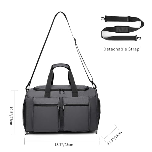 Bolsa esportiva com compartimento para sapatos, bolsa esportiva de viagem, bolsa noturna, bolsa espo