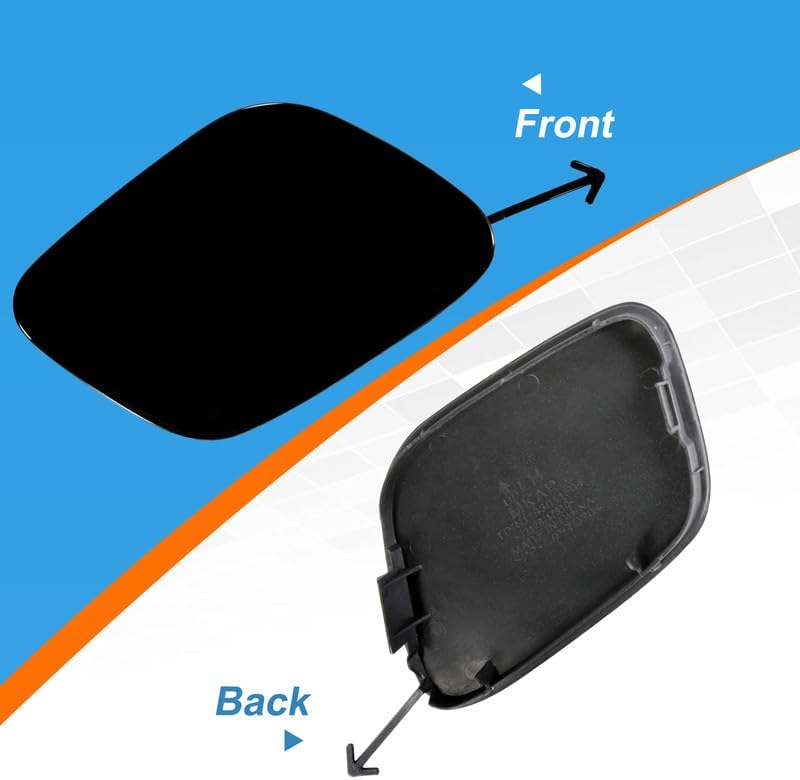 Car Front Bumper Tow Hook Cover Cap Towing Eye for Toyota Prius 2019 2020 2021 2022 Trailer Cover Cap 52128-47910 52127-47911(Silver, Right Passenger Side)