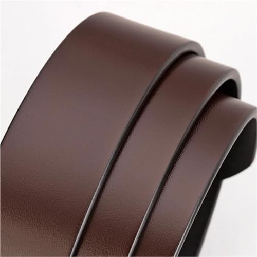 2 PCS Cowhide Belt Strap 3.4 CM Round Hole No Buckle Leather Without Buckle Men Women4