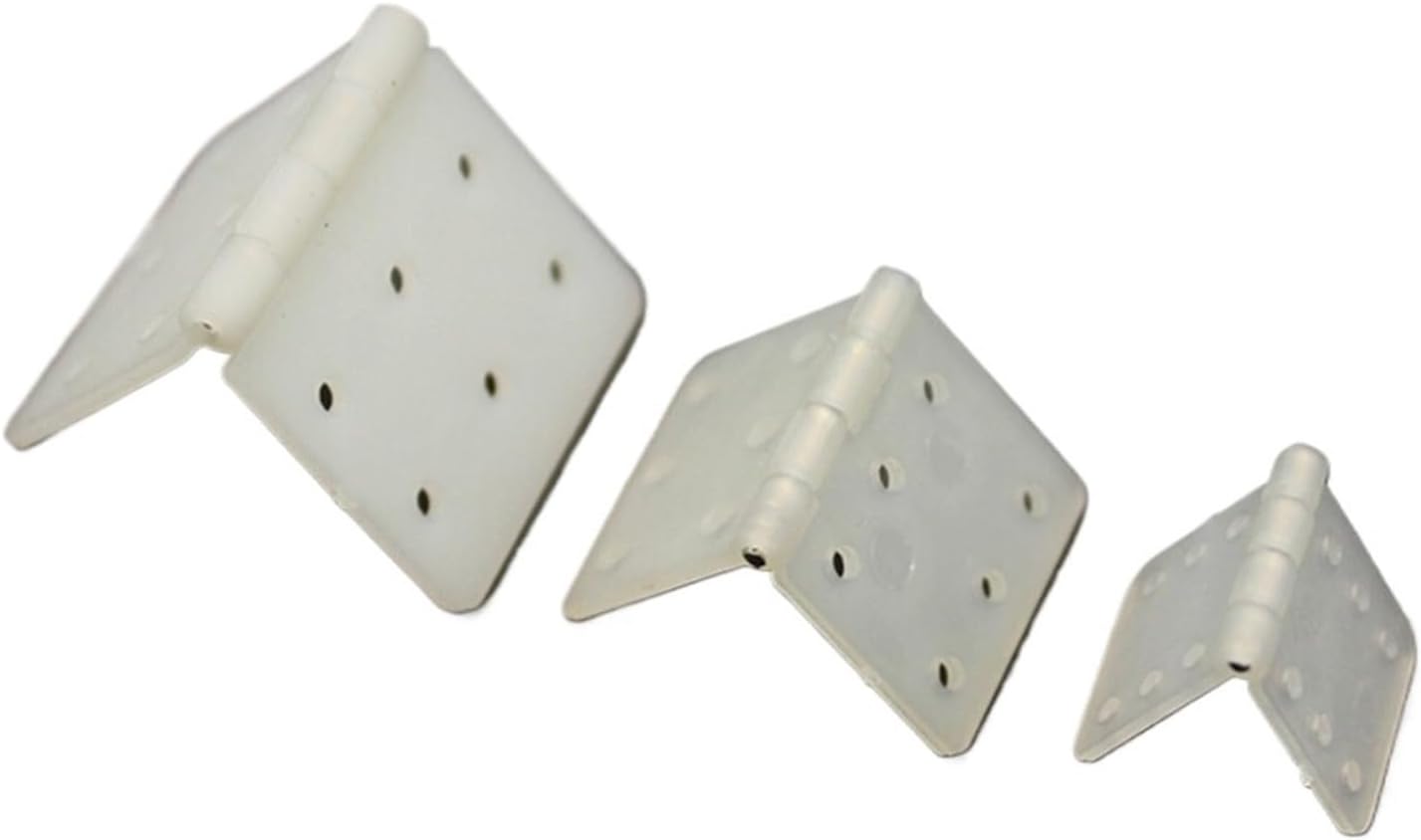 Nylon Pinned Hinge Airplane Plane Parts Model Replacement Plastic Nylon Butt Hinge Door Hinges 20x36mm 16x29mm 12x24mm(20pcs,W20xL36mm)